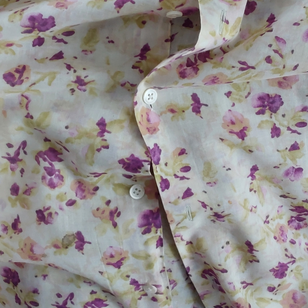 Vintage Style Shirt with Roses